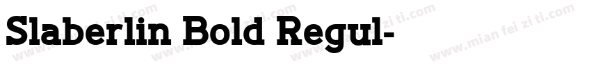 Slaberlin Bold Regul字体转换